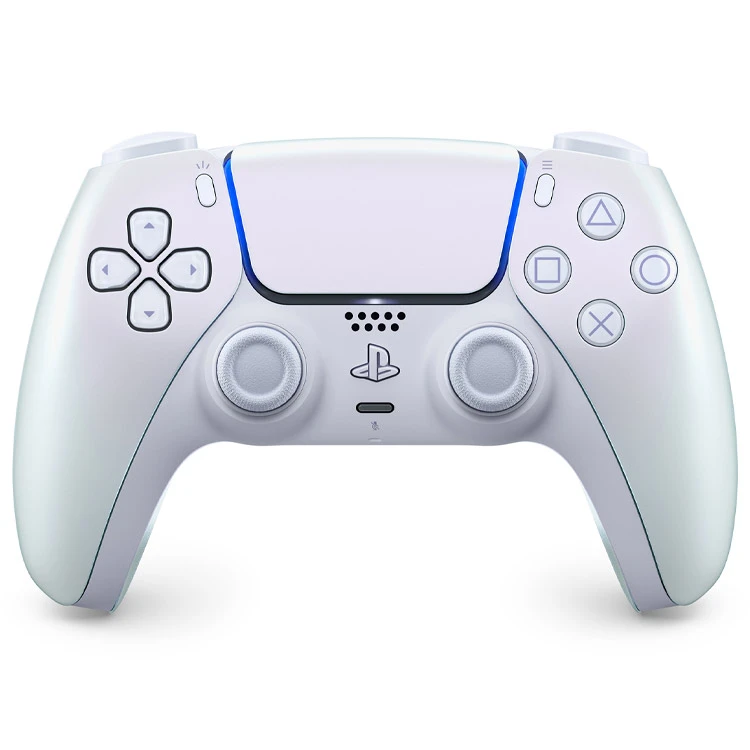 دسته ps5 سفید صدفی کروم