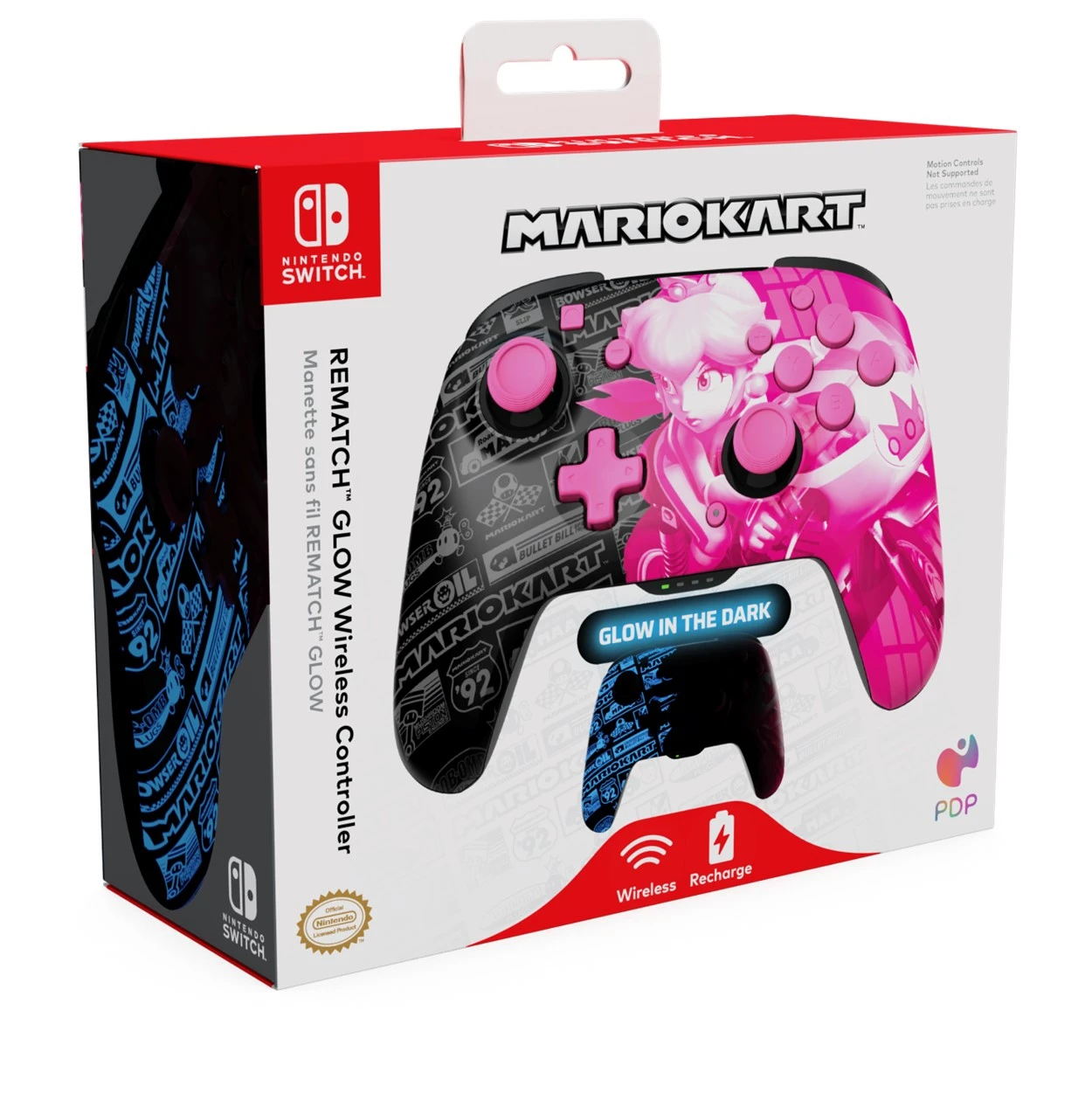 دسته نینتندو سوییچController Grand Prix Peach (کارکرده)