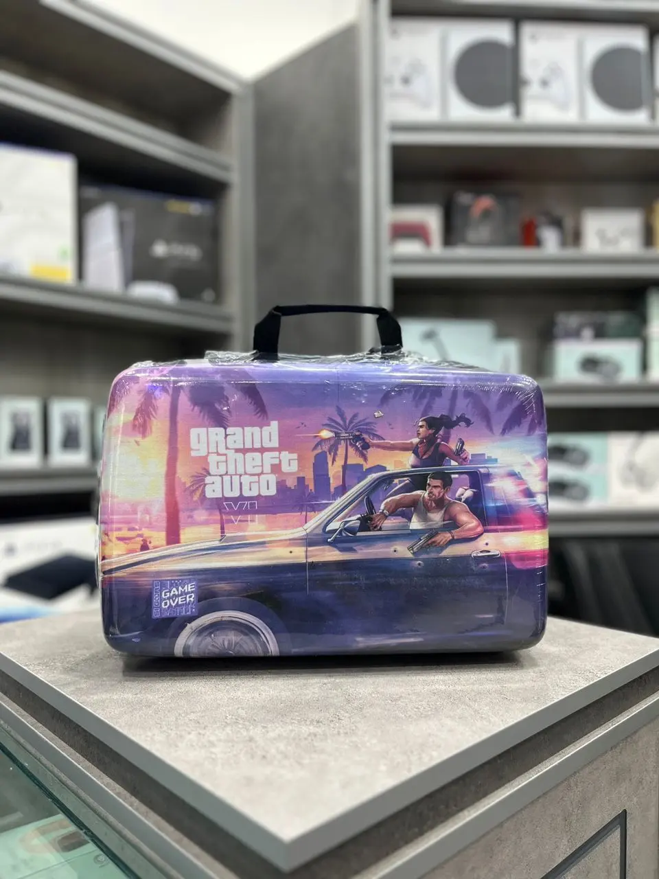 کیف حمل کنسول ps5 slim طرح GTA VI